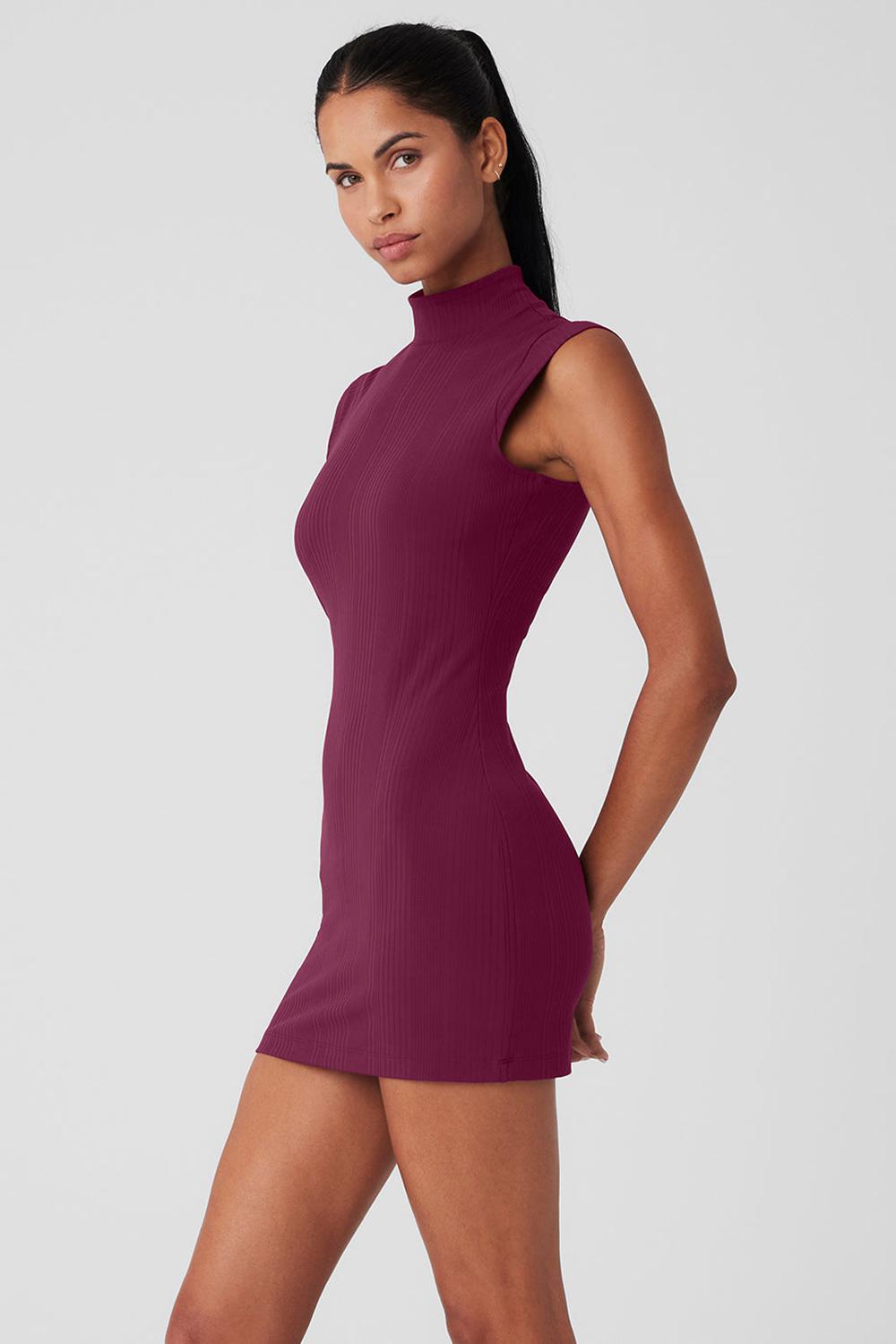 Wild Berry Alo Yoga Run It Back Women Dress | KSA  VDQ938460