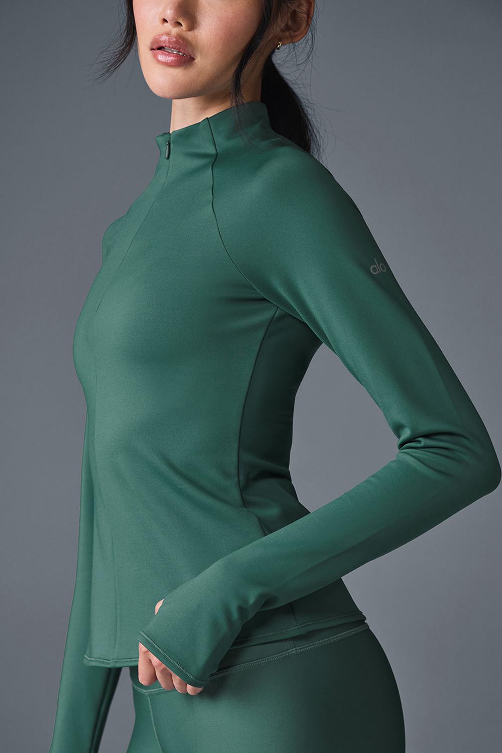 Winter Ivy Alo Yoga Airlift Winter Warm 1/4 Zip Women Long Sleeve | KSA  AIJ138429