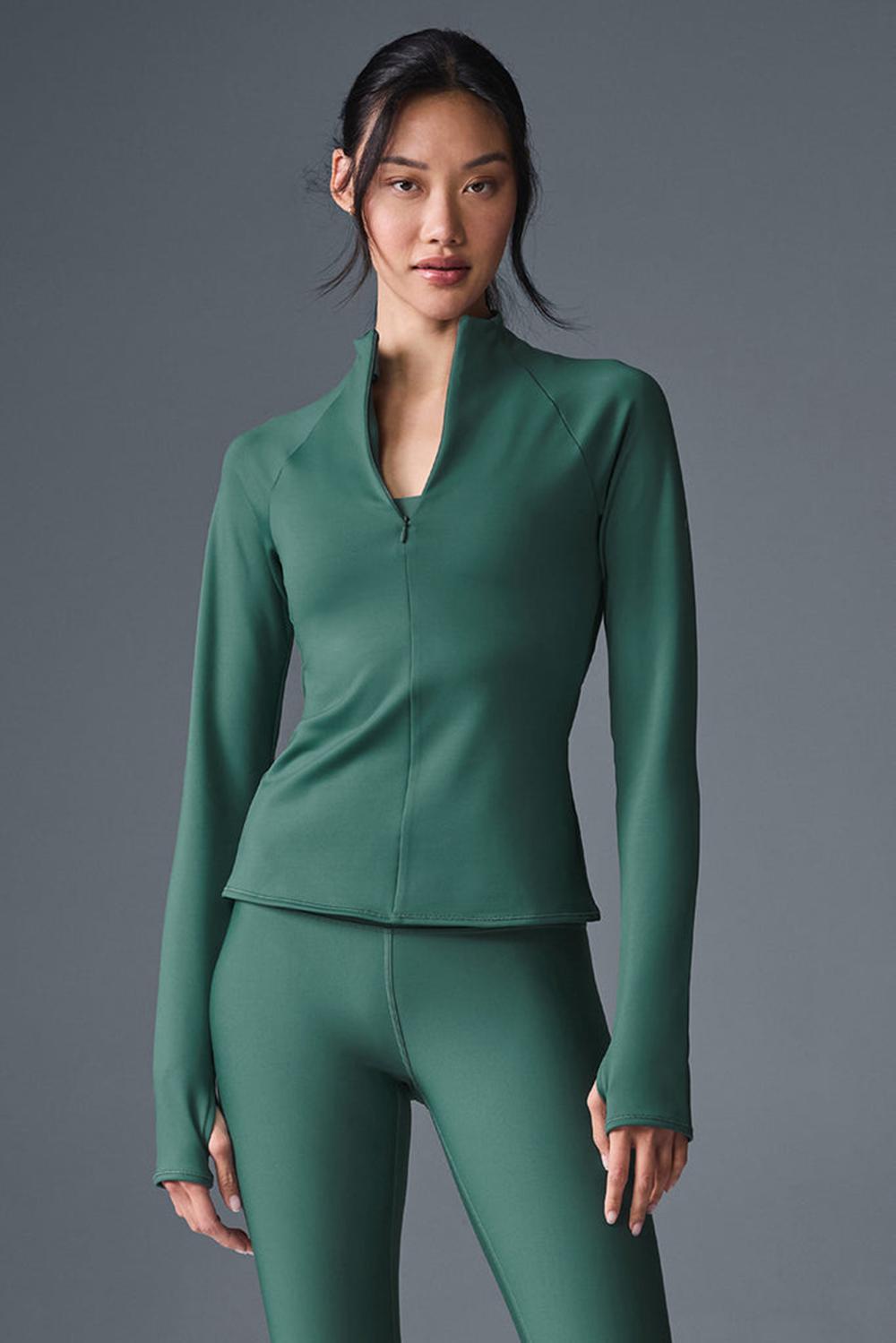 Winter Ivy Alo Yoga Airlift Winter Warm 1/4 Zip Women Long Sleeve | KSA  AIJ138429