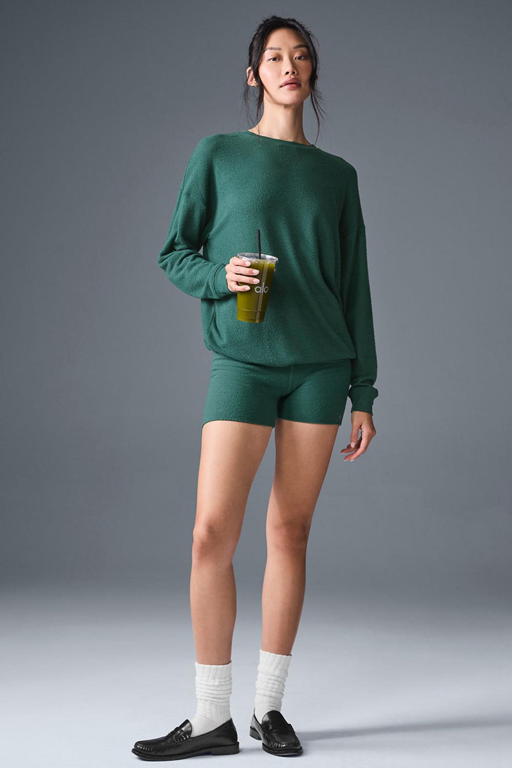 Winter Ivy Alo Yoga Alolux High-Waist Me Time Women Short | KSA  UHY870159